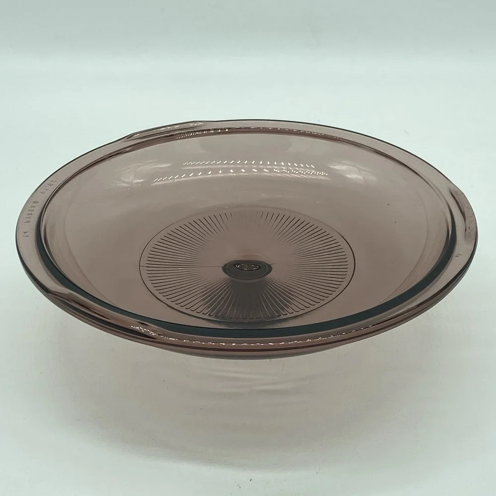 Pyrex Visions Cranberry Replacement Lid V-1.5-C Ribbed 7.25